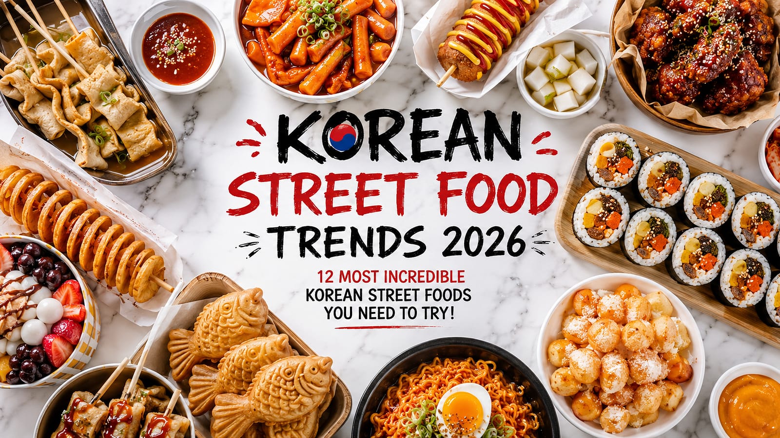 Korean Street Food Trends 2026 — 12 Most Incredible Korean Street Foods You Need to Try!